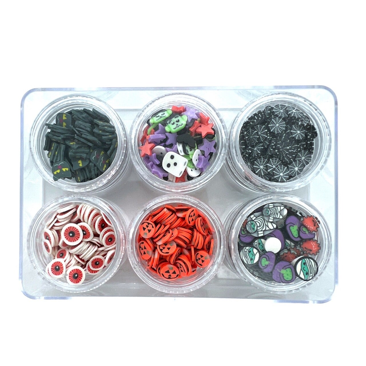 Happy Halloween Combo Set of Polymer Clay Pieces for Epoxy and UV Resin Art